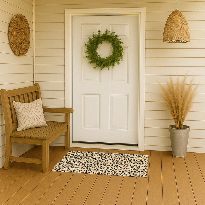 Outdoor Layering Rug, Animal Print, size 24x36