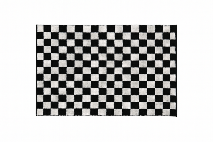 Outdoor Layering Rug, Checkered, size 24x36