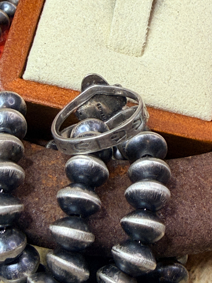 Oval Turquoise Ring size 5