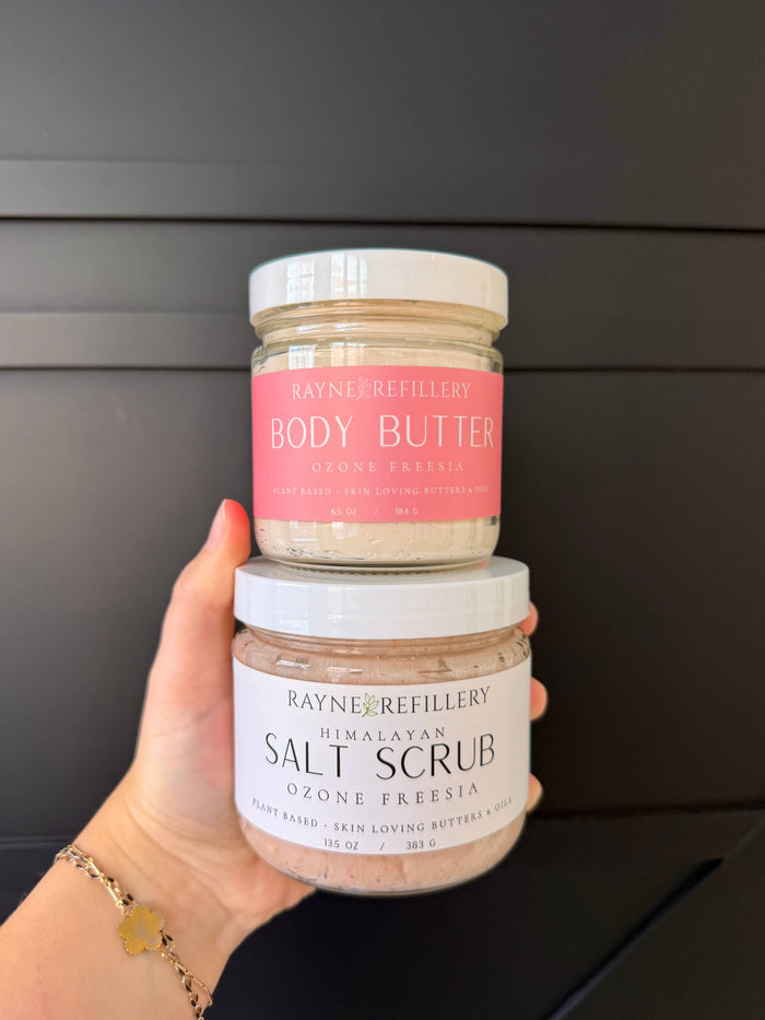 Ozone & Freesia - Whipped Pink Himalayan Salt Scrub