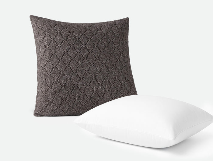 Paracas Alpaca Cotton Knit Decorative Pillow Cover + Pillow Insert Set