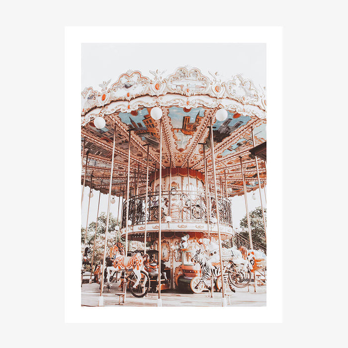 Paris Carousel wall art print