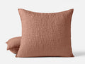 Pebbled Handstitched Organic Sham - Coyuchi | Praline