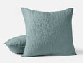 Pebbled Handstitched Organic Sham - Coyuchi | Lagoon