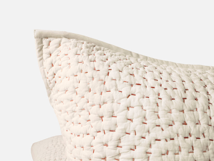 Pebbled Handstitched Organic Sham