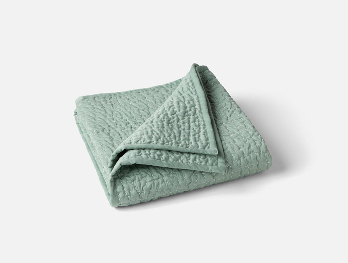 Pebbled Handstitched Organic Toddler Quilt