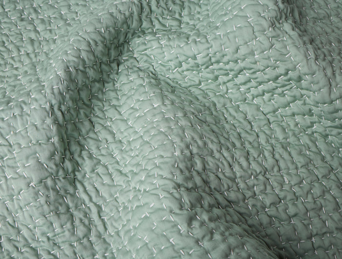 Pebbled Handstitched Organic Toddler Quilt