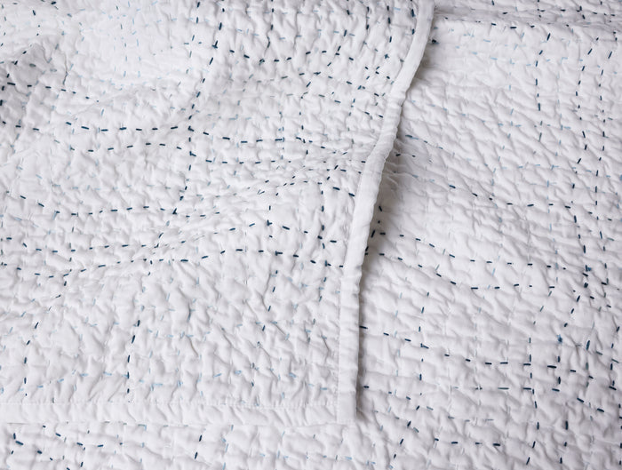 Pebbled Handstitched Organic Toddler Quilt
