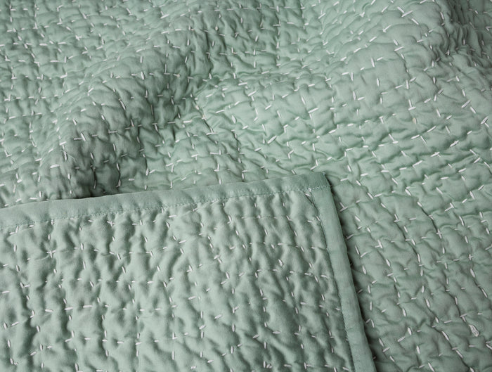 Pebbled Handstitched Organic Toddler Quilt