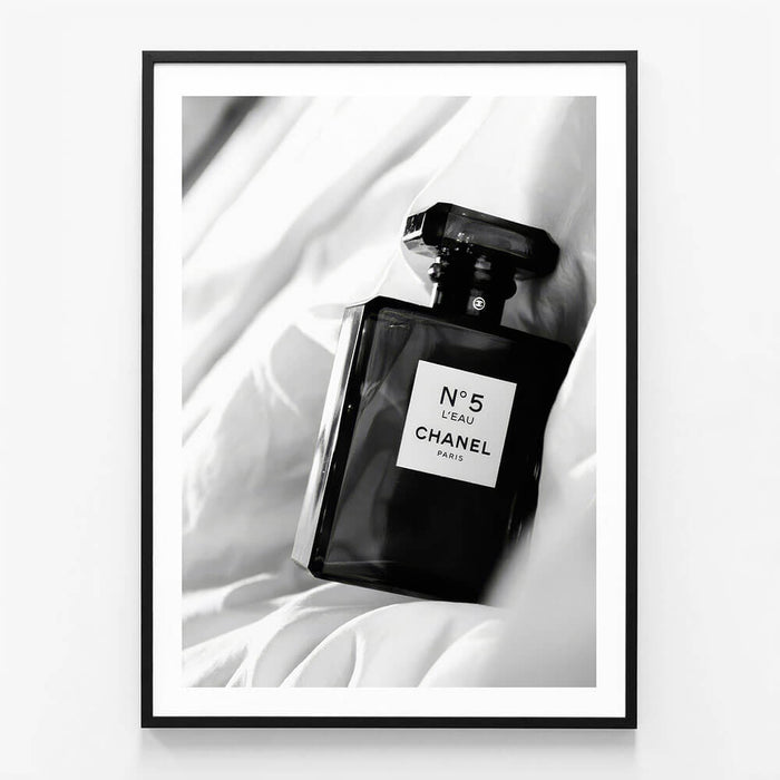 Perfume and Silk wall art print in black frame
