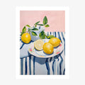 Plate of Lemons wall art print