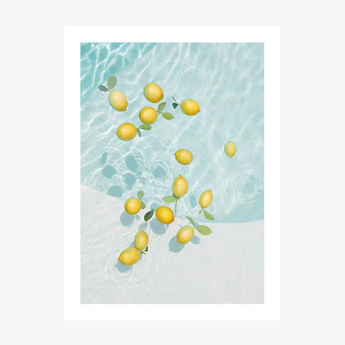 Pool Lemons wall art print