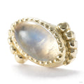 Portal Press-fit End in Gold from Seasons Handmade with moonstone