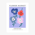 Portofino Flower Market wall art print