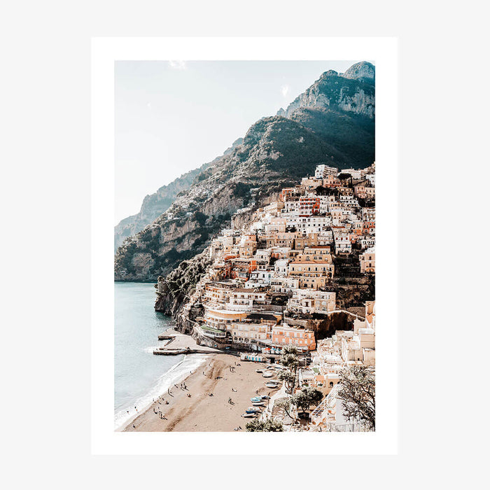 Positano Cliffs wall art print