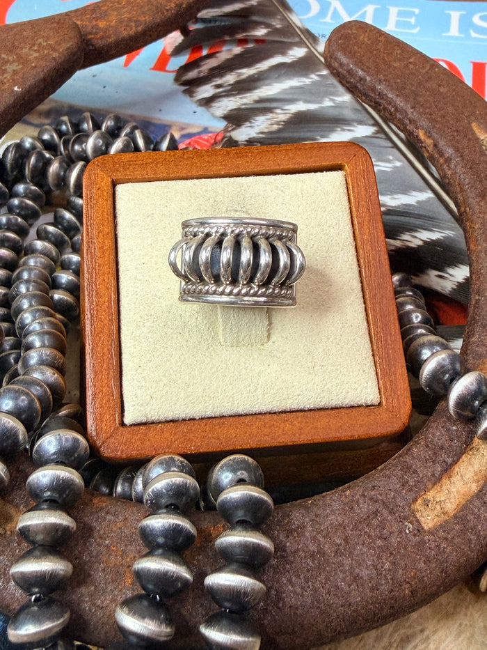 Priscilla Apachito Navajo Sterling Silver Ring size 5