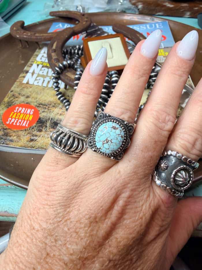 Priscilla Apachito Navajo Sterling Silver Ring size 5