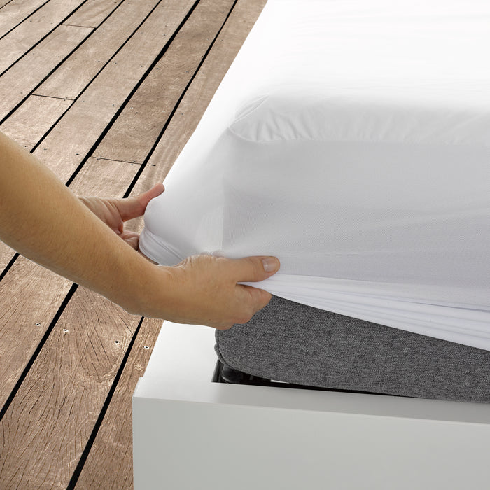 Protège matelas au bambou - anti-acariens et imperméable