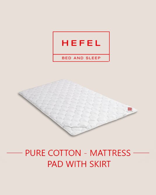 Pure Cotton - Mattress Pad with skirt