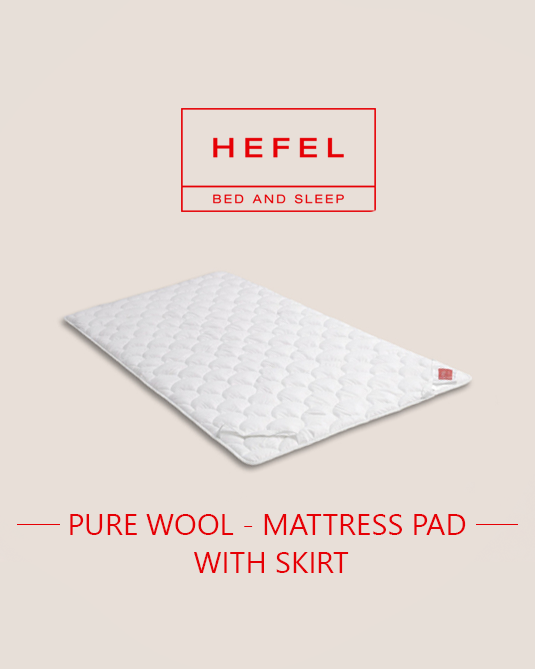 Pure Wool - Mattress Pad with skirt