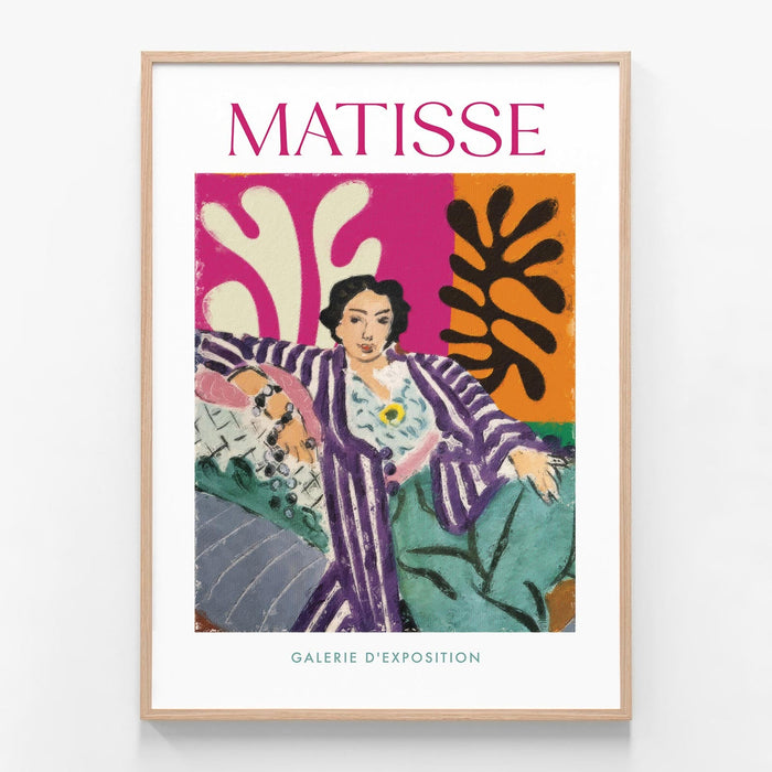 Purple Robe Matisse oak framed print