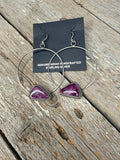 Purple Spiny Hoops by Elouise Kee