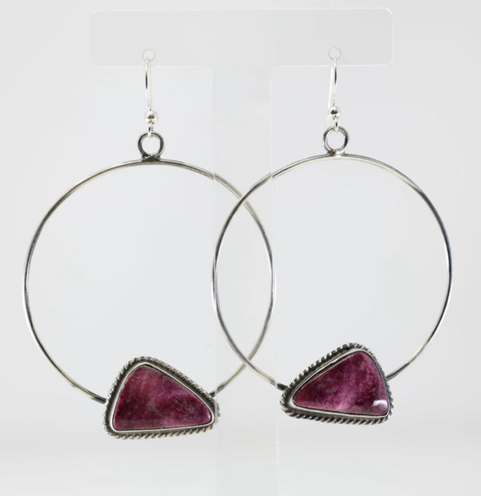 Purple Spiny Hoops by Elouise Kee