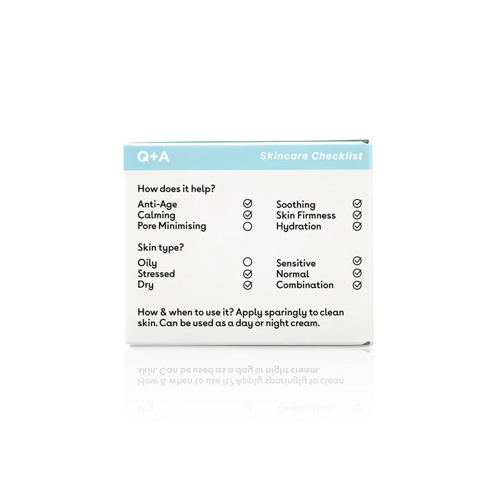 Snow Algae Intensive Face Cream back of box