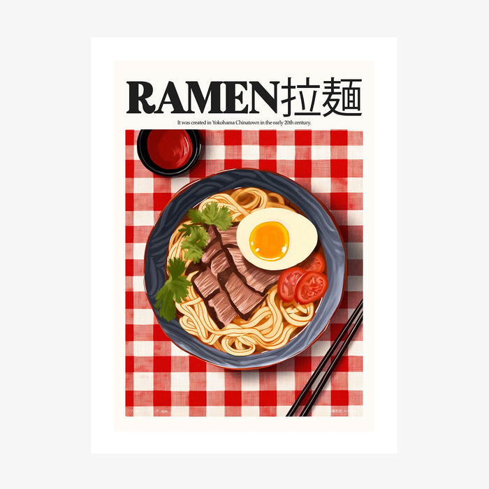 Ramen wall art print