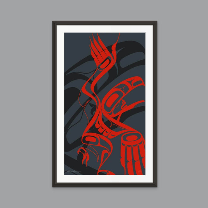 Raven Dancer Limited Edition Print by Tahltan artist Alano Edzerza