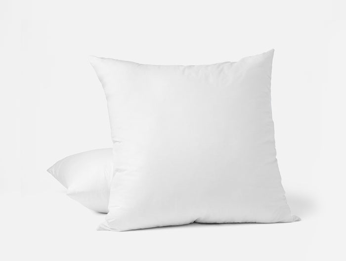 Recycled Down Feather Throw Pillow Insert | White