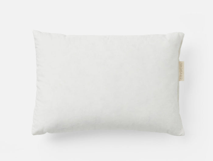 Down Feather Lumbar Pillow Insert | White