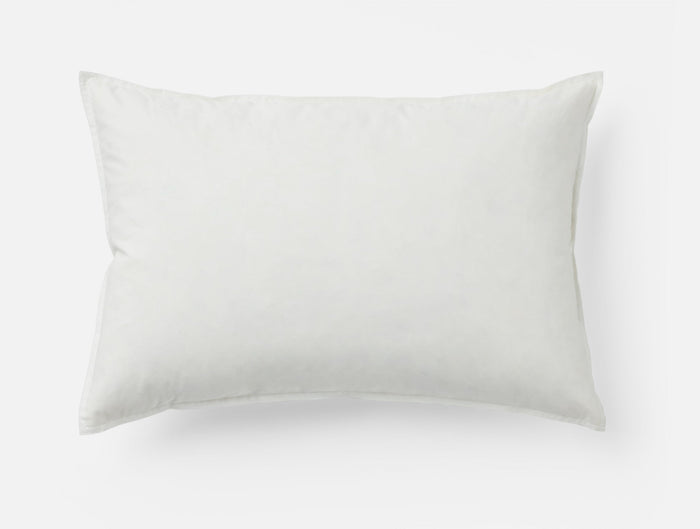 Down Feather Lumbar Pillow Insert | White