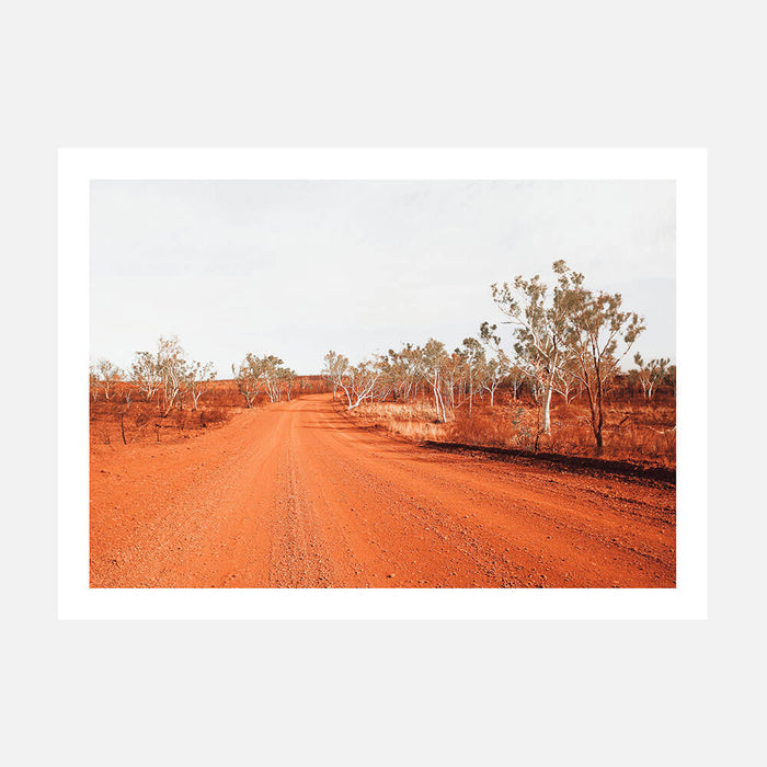 Red Outback Road wall art print