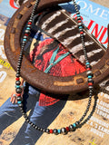 Red Spiny, Turquoise and Desert Pearls Necklace