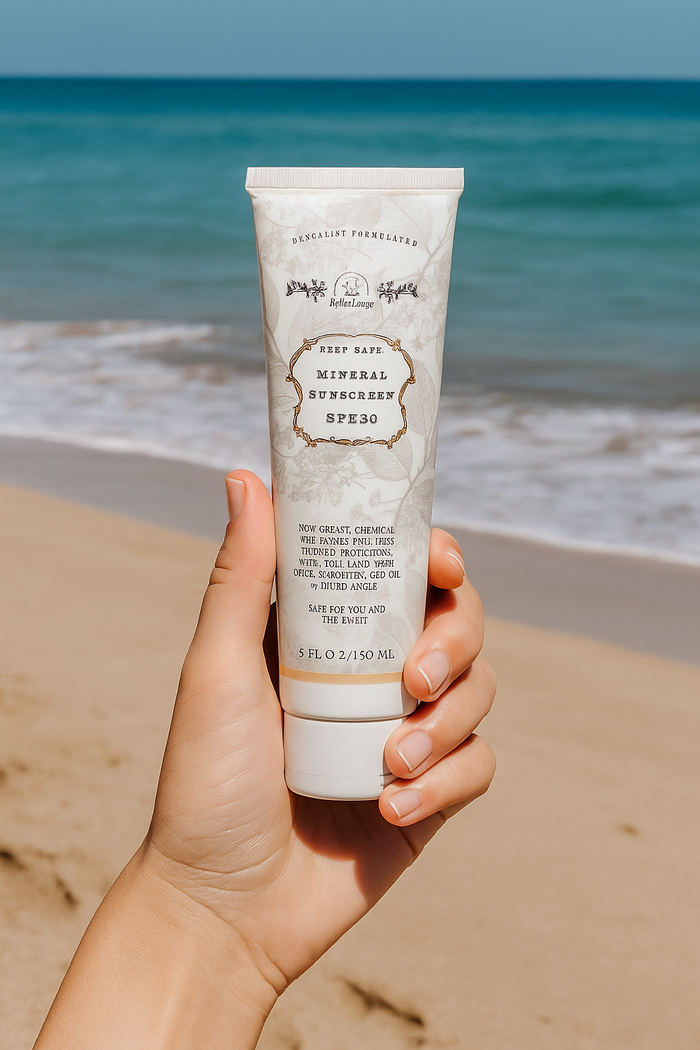 Reef Safe Vegan Mineral Sunscreen with Tremella Mushroom