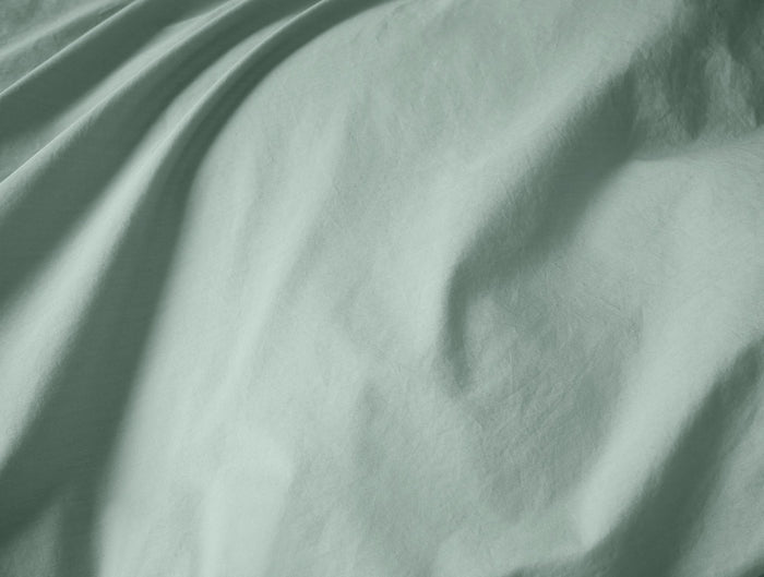 Refined Organic Percale Duvet Cover - Coyuchi | Seafoam