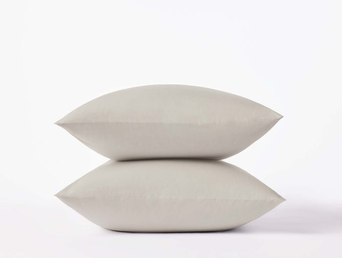 300 Thread Count Organic Percale Pillowcases - Coyuchi | Stone