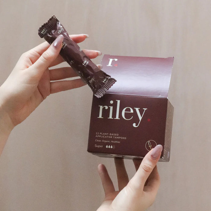 Riley Organic Cotton Applicator Tampons super