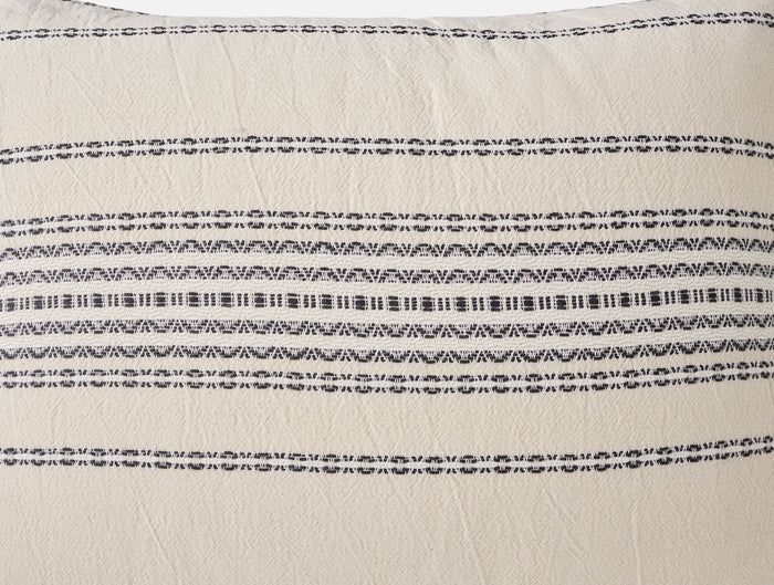 Rippled Stripe Organic Sham