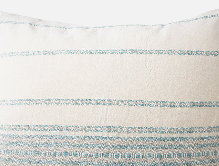 Rippled Stripe Organic Sham - Coyuchi | Undyed w/Surf