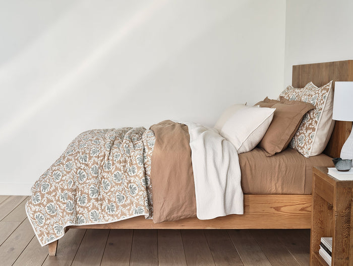 Robles Handstitched Organic Sham | Fawn w/Juniper
