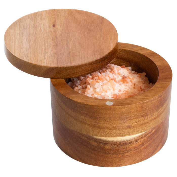 Rock & Branch® Acacia Salt Cellar with Swivel Lid