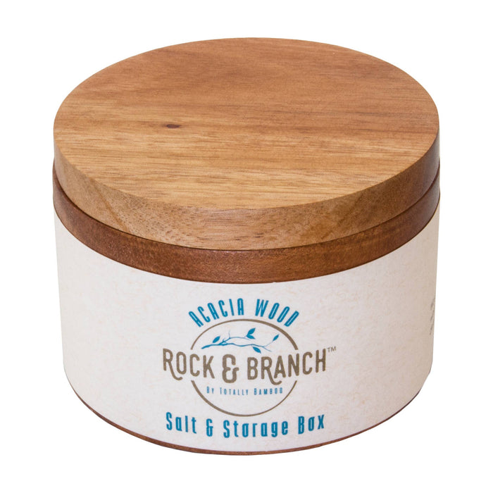 Rock & Branch® Acacia Salt Cellar with Swivel Lid