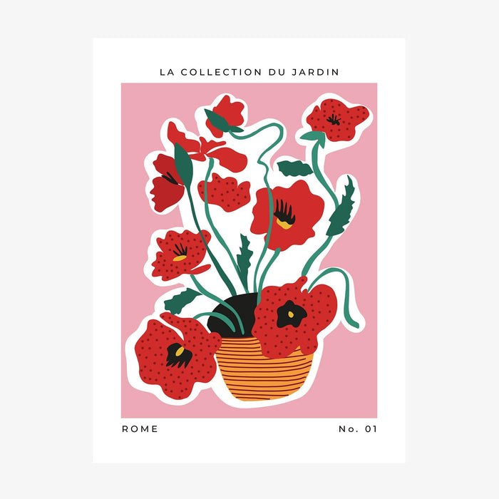 Rome Flower Market wall art print