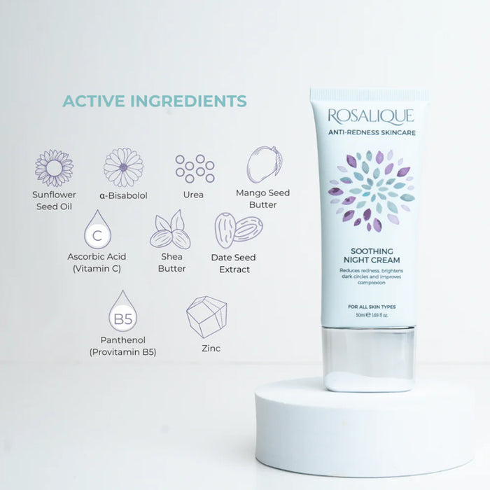 Rosalique Soothing Night Cream - Evergreen Healthfoods