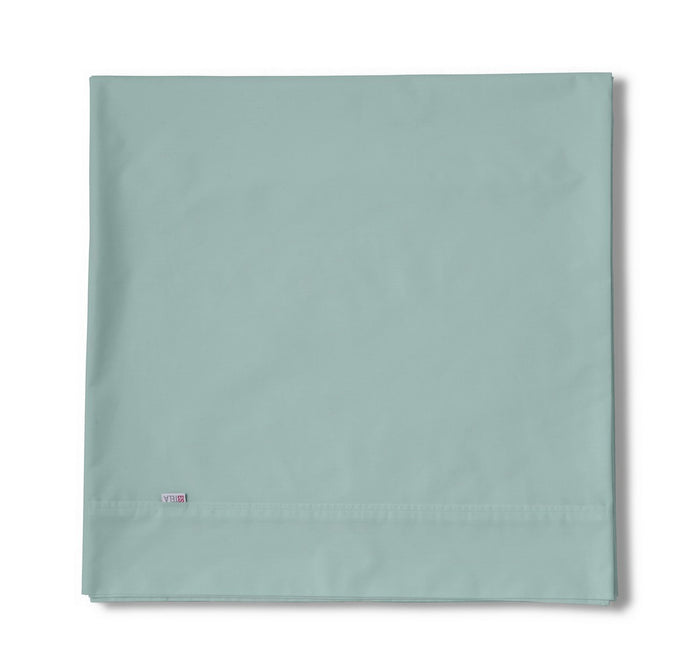 Sábana encimera algodón aqua producto plegado