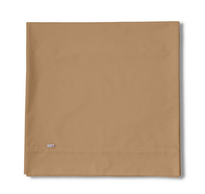 Sábana encimera algodón marrón producto plegado