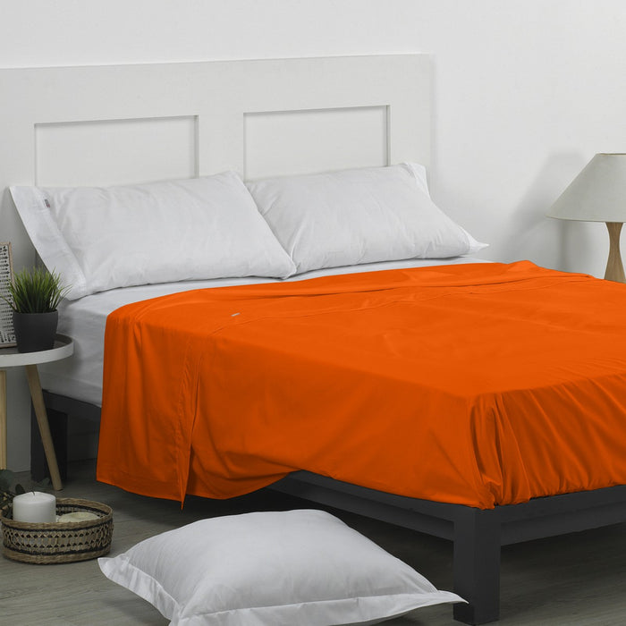 Sábana encimera 50/50 caqui escena de cama