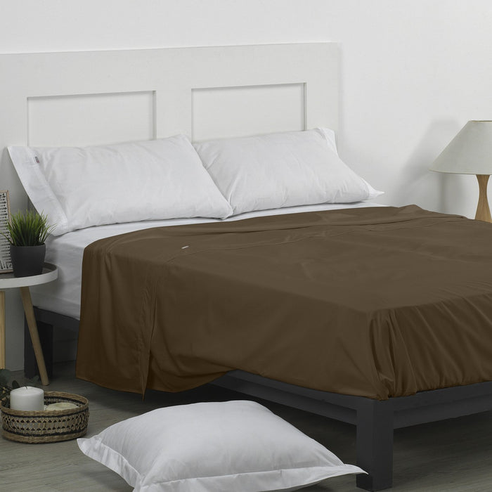 Sábana encimera 50/50 musgo escena de cama